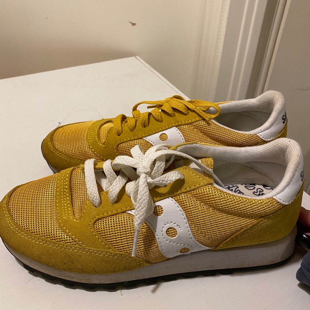 sacauny yellow retro sneakers